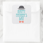 ハッピーファーザデーモダン水玉模様デザイン スクエアシール (バッグ)