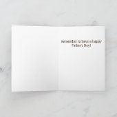 ハッピーファーザデーレトロ素朴パパユーモア カード (内部)