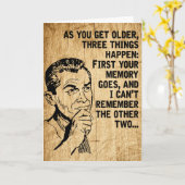 ハッピーファーザデーレトロ素朴パパユーモア カード (黄色い花)