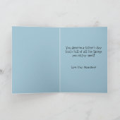 ハッピーファーザーの日のグリーティングカード,ビーチカバナ カード (内部)