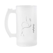 ハッピーファーザーの日のベビーとパパラインアートマグ