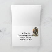 ハッピーファーザーの日の義理の息子バッファローバイソン カード (内部)