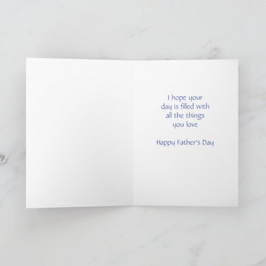 ハッピーファーザーの日の車の運転ヴィンテージ カード (内部)