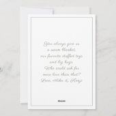 ハッピーファーザーの日カスタムの写真ツインズホリデーカード シーズンカード (裏面)