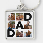 ハッピーファーザーの日カスタムの写真Keychain キーホルダー (正面)