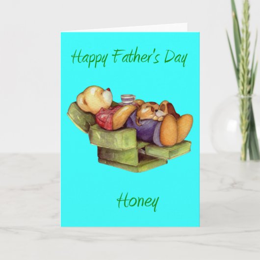 ハッピーファーザーの日ハチミツ妻/ガールフレンド カード (正面)