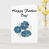 ハッピーファーザーの日帰りグリーティングカード カード (黄色い花)