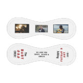 ハッピーファーザーの日最高のパパ3フォトコラージュ 野球ボール (パネル)