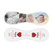 ハッピーファーザーの日赤いハート4 Photo Collage 野球ボール (パネル)