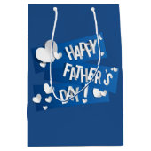 ハッピーファーザーの日 – 抱き枕中 ミディアムペーパーバッグ (正面)