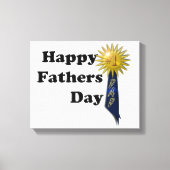 ハッピーファーザーの日 – #1パパ キャンバスプリント (正面)