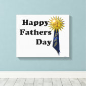 ハッピーファーザーの日 – #1パパ キャンバスプリント (インサイチュ (ウッドフロア))