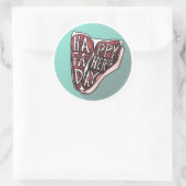 ハッピーファーザーの日Tボーンステーキ ラウンドシール (バッグ)