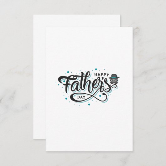 ハッピーファーザーズの日 サンキューカード (正面/裏面)