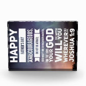 ハッピーファーザーズの日 – ヨシュア1:9 フォトブロック (正面)