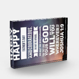 ハッピーファーザーズの日 – ヨシュア1:9 フォトブロック