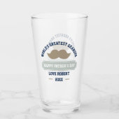 ハッピーファーザーズの日 – 世界最高のおじいちゃん タンブラーグラス (正面)