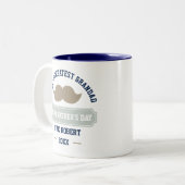 ハッピーファーザーズの日 – 世界最高の祖父 ツートーンマグカップ (正面左)