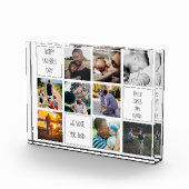 ハッピーファーザーズの日、私たちはあなたを愛するパパ写真コラージュ フォトブロック (右)