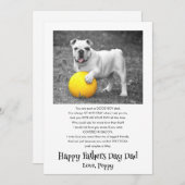 ハッピーファーザーズカスタムデイ犬の写真おもしろい シーズンカード (正面/裏面)