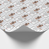 ハッピーファーザーズカスタムデー写真パターン ラッピングペーパー (角)