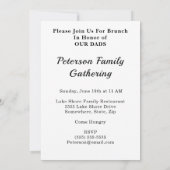 ハッピーファーザーズカラフルデイファミリーギャザリングブランチ 招待状 (裏面)