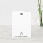 ハッピーファーザーズデイアンティークトラックブラウン2025 サンキューカード (裏面)