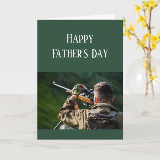 ハッピーファーザーズデイカーズ狩りカモフラージュ カード (黄色い花)