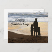 ハッピーファーザーズデイカードテンプレート ポストカード (正面/裏面)