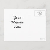 ハッピーファーザーズデイカードテンプレート ポストカード (裏面)