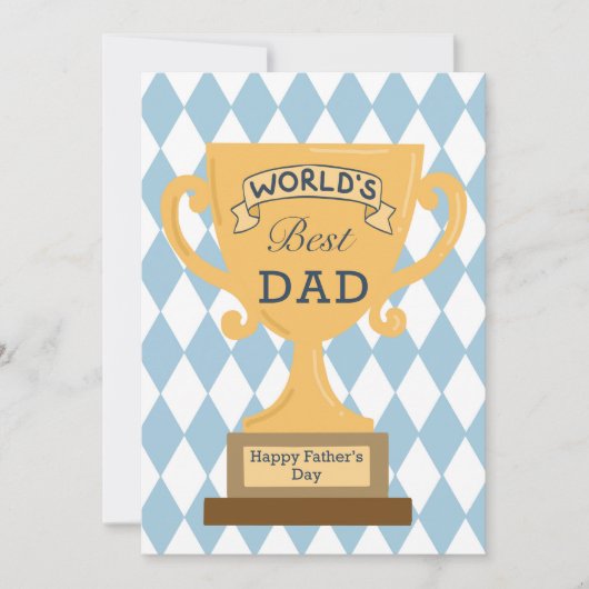 ハッピーファーザーズデイカードトゥザワールド最高のパパ シーズンカード (正面)