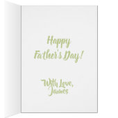 ハッピーファーザーズデイカードレッドローゼスフローラ (内側 (右))