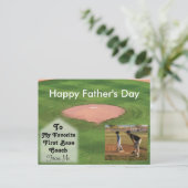 ハッピーファーザーズデイカード野球テーマ ポストカード (スタンド正面)