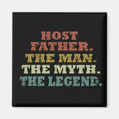 ハッピーファーザーズデイギフトアイディア最高のホストパパ マグネット (正面)
