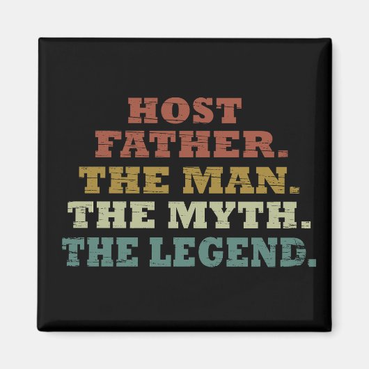 ハッピーファーザーズデイギフトアイディア最高のホストパパ マグネット (正面)