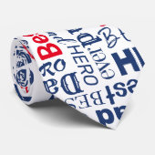 ハッピーファーザーズデイクールタイポグラフィ ネクタイ (ロール)