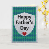 ハッピーファーザーズデイグリッターカード カード (黄色い花)