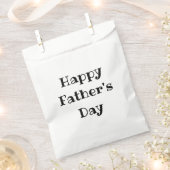 ハッピーファーザーズデイシンプル白黒 フェイバーバッグ (クリップ留めされた状態)