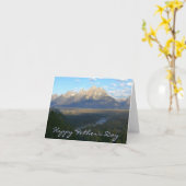 ハッピーファーザーズデイジャクソンホールマウンテンズカード カード (黄色い花)