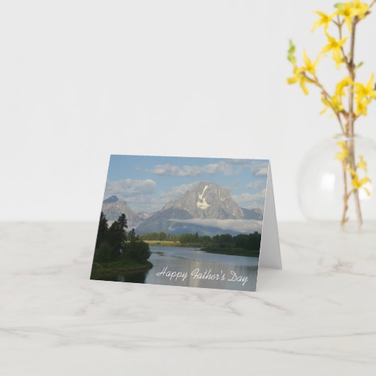 ハッピーファーザーズデイジャクソンホールリバーカード カード (黄色い花)