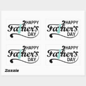 ハッピーファーザーズデイスクウェア 長方形シール (シート)