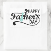 ハッピーファーザーズデイスクウェア 長方形シール (バッグ)
