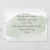 ハッピーファーザーズデイステップパパカード カード (裏面)