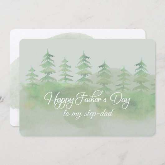 ハッピーファーザーズデイステップパパカード カード (正面/裏面)