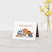 ハッピーファーザーズデイスポーツ カード (黄色い花)