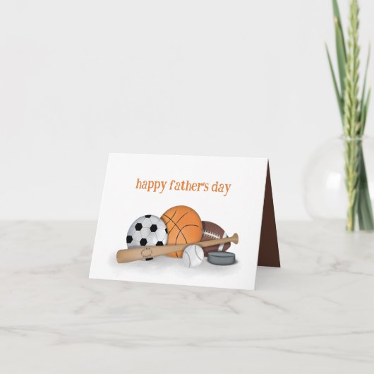ハッピーファーザーズデイスポーツ カード (正面)