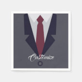 ハッピーファーザーズデイスーツ紙ナプキンス スタンダードカクテルナプキン (正面)