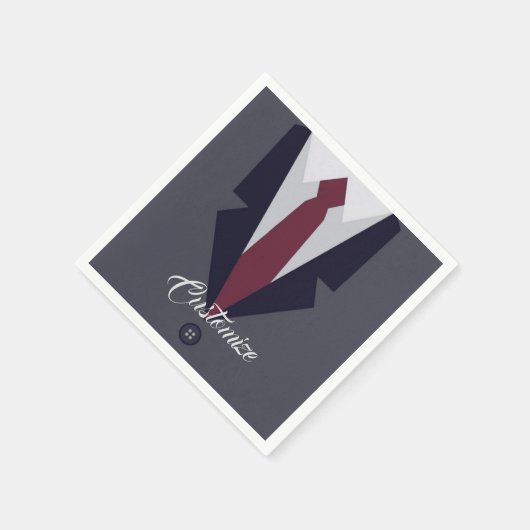 ハッピーファーザーズデイスーツ紙ナプキンス スタンダードカクテルナプキン (角)