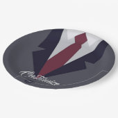 ハッピーファーザーズデイスーツ紙 ペーパープレート (アングル)