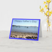 ハッピーファーザーズデイセイルボーツグリーティングカード カード (黄色い花)